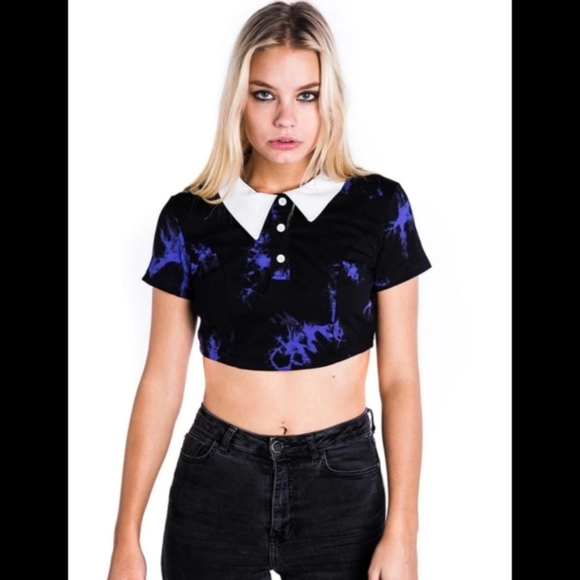 Dye Fast Crop Top Killstar - Picture 2 of 3